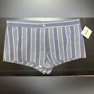 Moschino Blue and White Swim Trunks